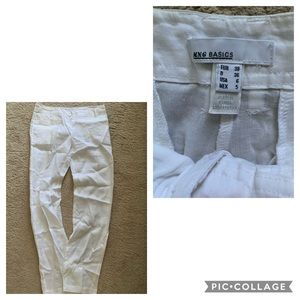 MNG basics white pants